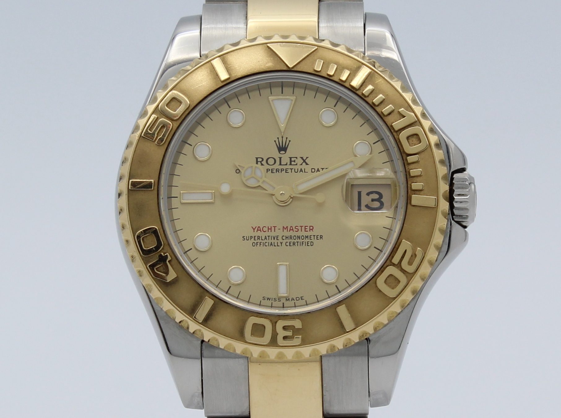 rolex yacht master oyster perpetual date gold