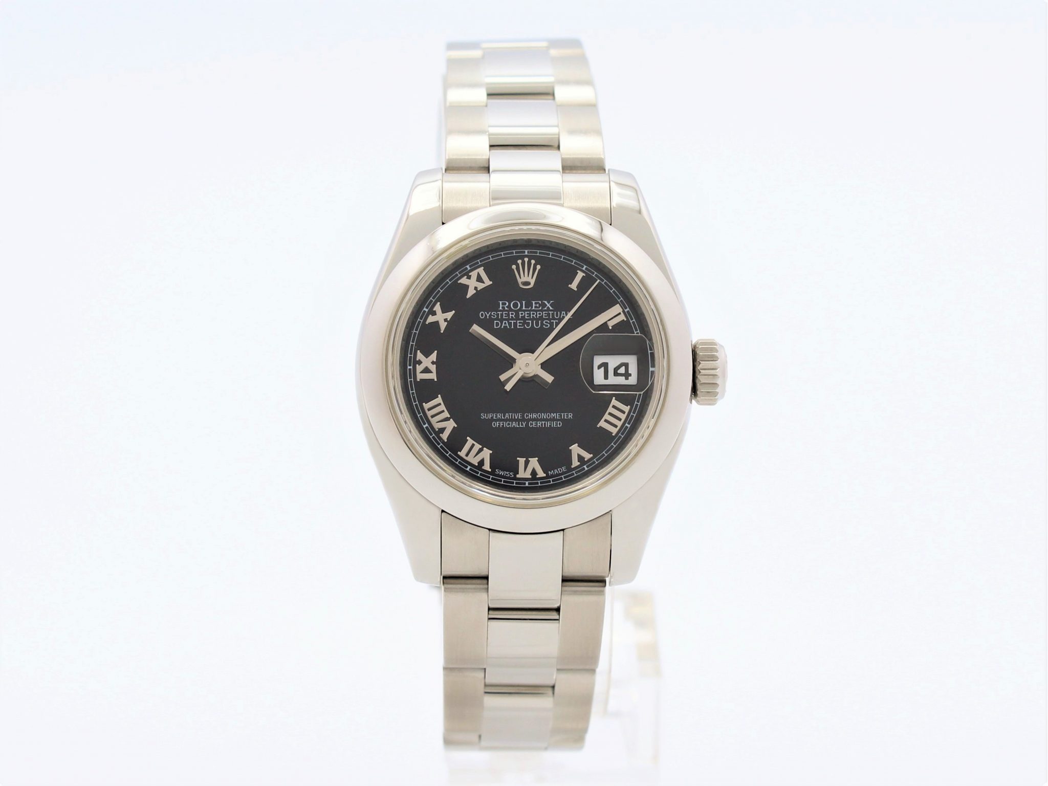 Rolex Oyster Perpetual Datejust Automatic Steel Black Dial Ladies Ref.179160