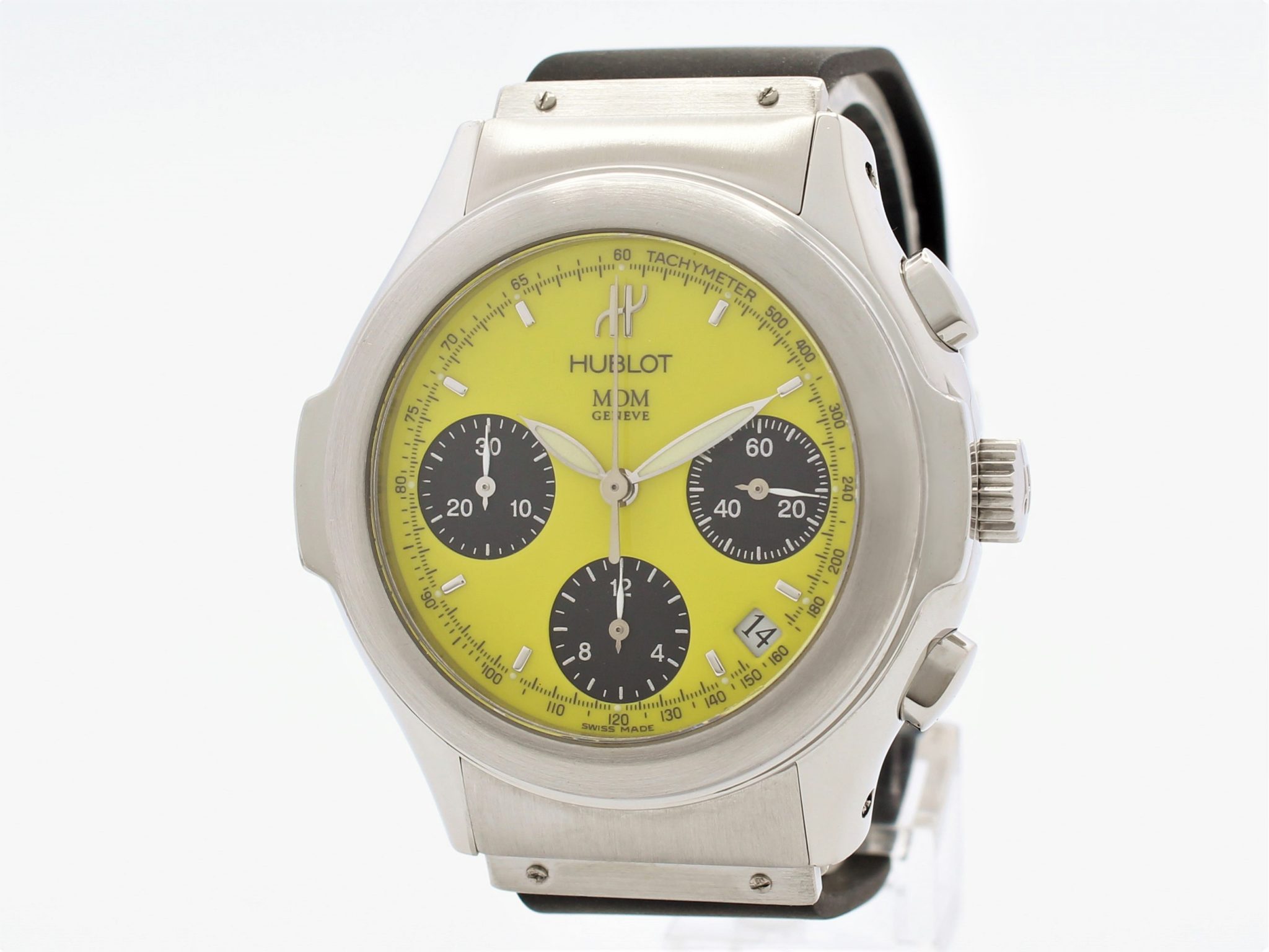 Hublot MDM Elegant Automatic Steel Yellow Dial Ref.1810.1