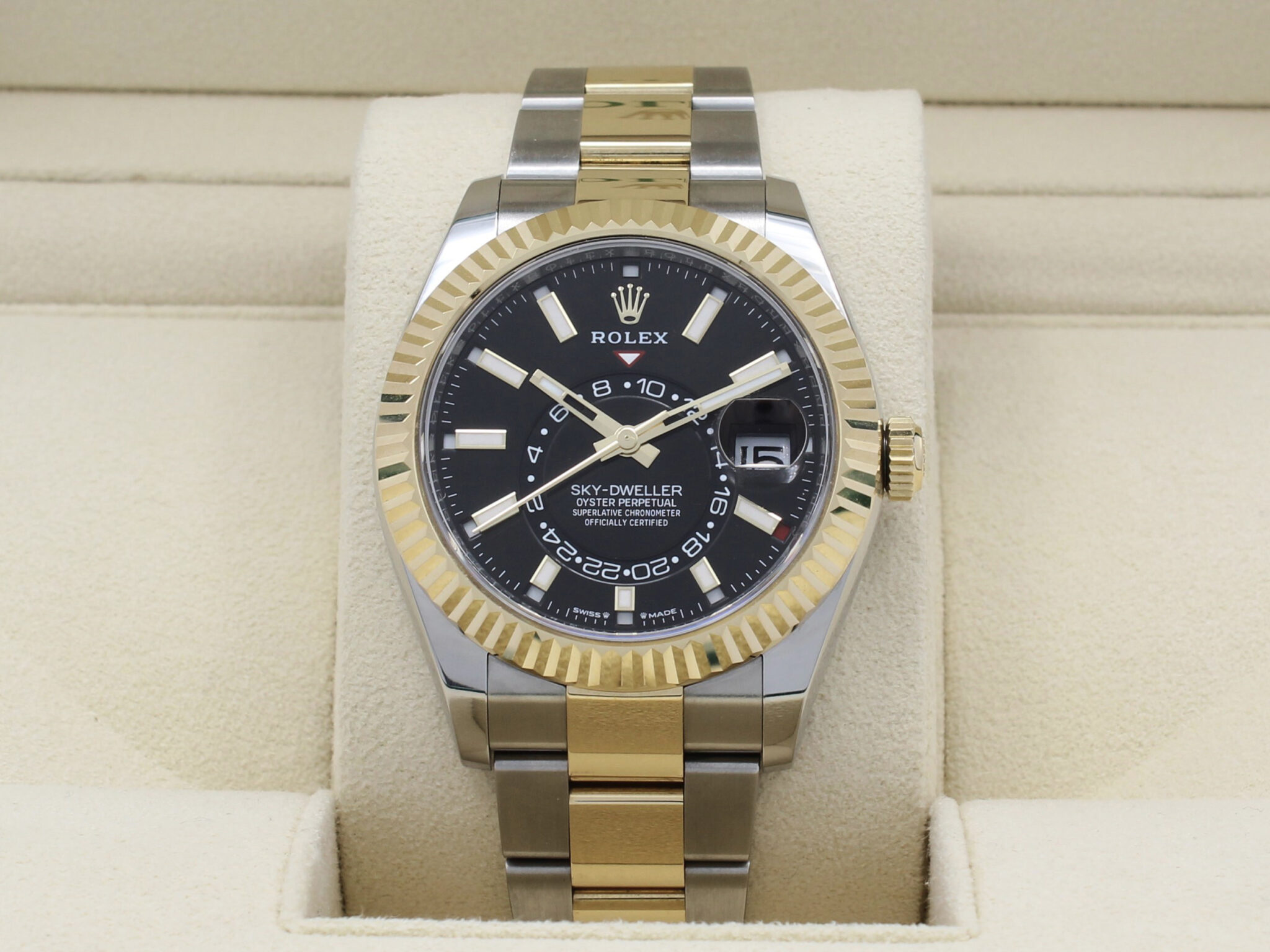 Rolex Sky-Dweller Automatic Steel & 18K Gold Black Dial Ref.336933