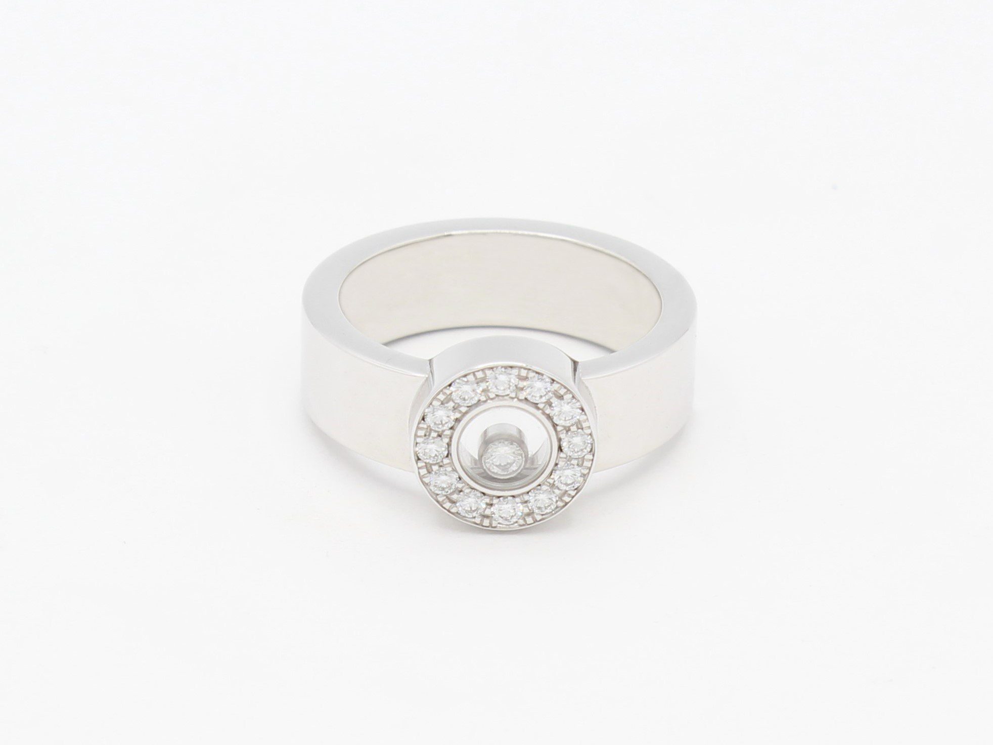 Anillo Chopard Happy Diamonds Icons Oro Blanco 18K y Diamantes Chopard Happy Diamonds Icons Ring 18K White Gold & Diamonds