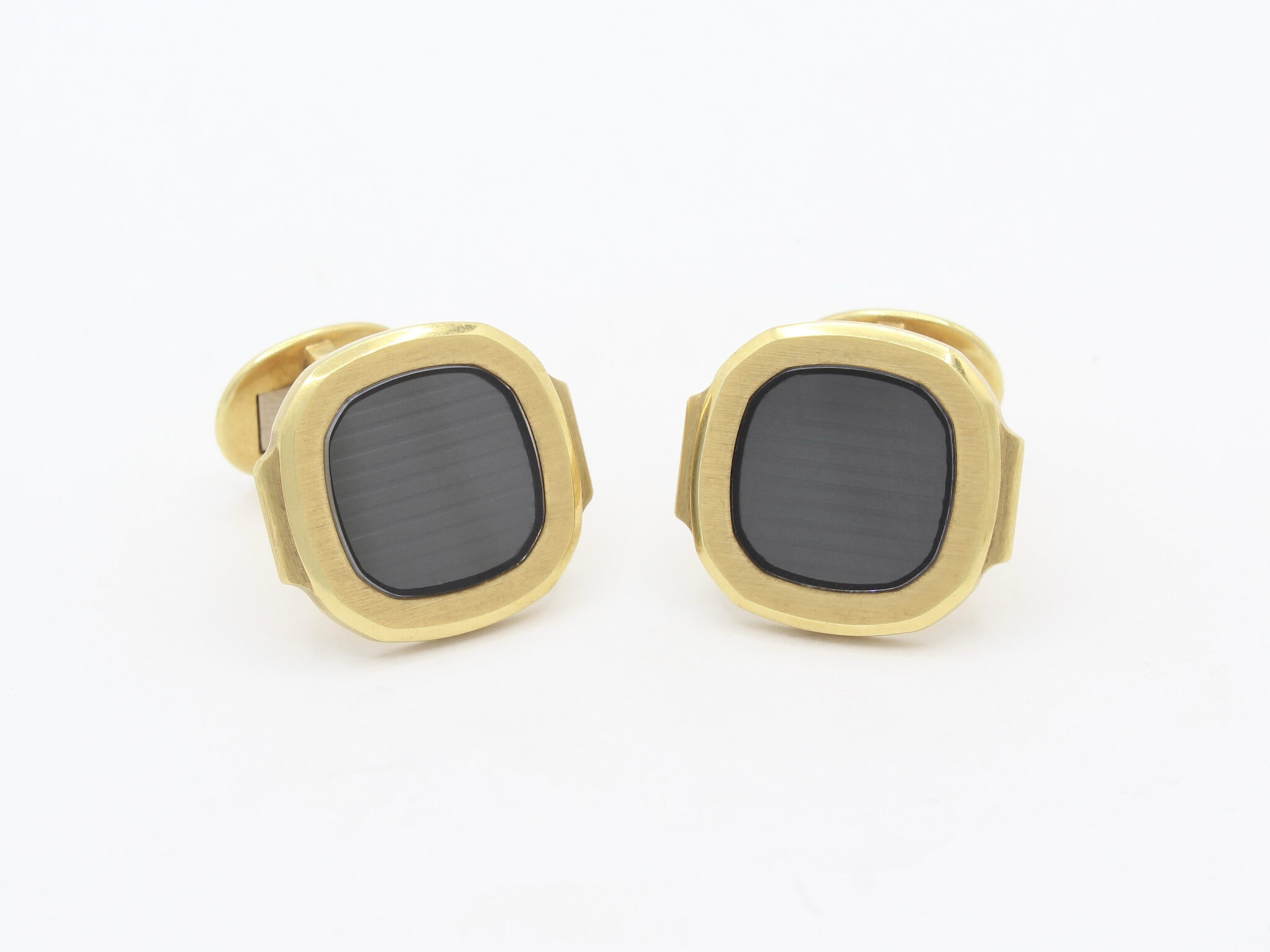 Gemelos Patek Philippe Nautilus Oro 18K y Cristal Zafiro  Patek Philippe Nautilus Cufflinks 18K Gold & Sapphire Crystal