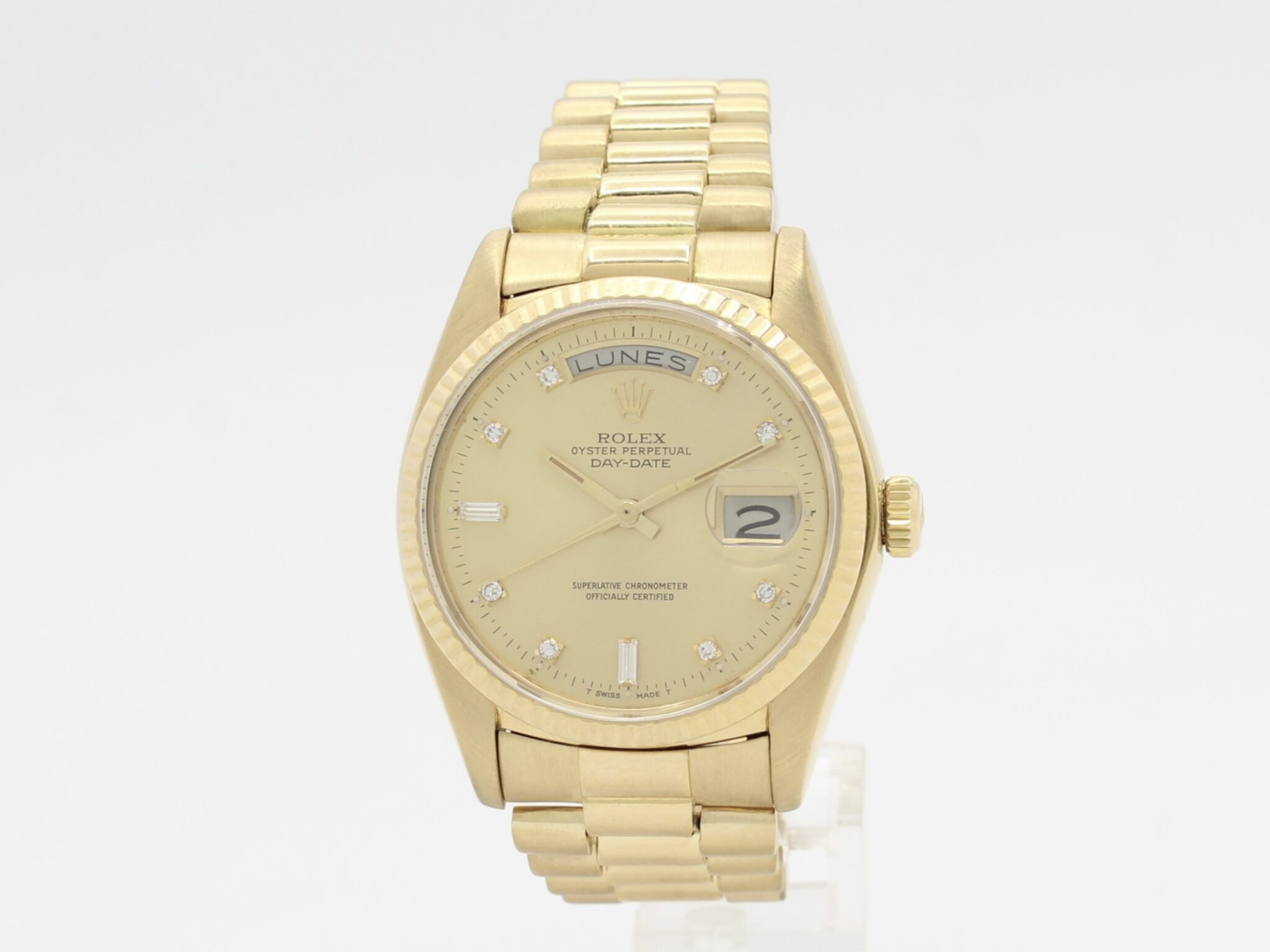 Rolex Oyster Perpetual Day-Date Automatic 18K Gold & Diamonds Ref.18038