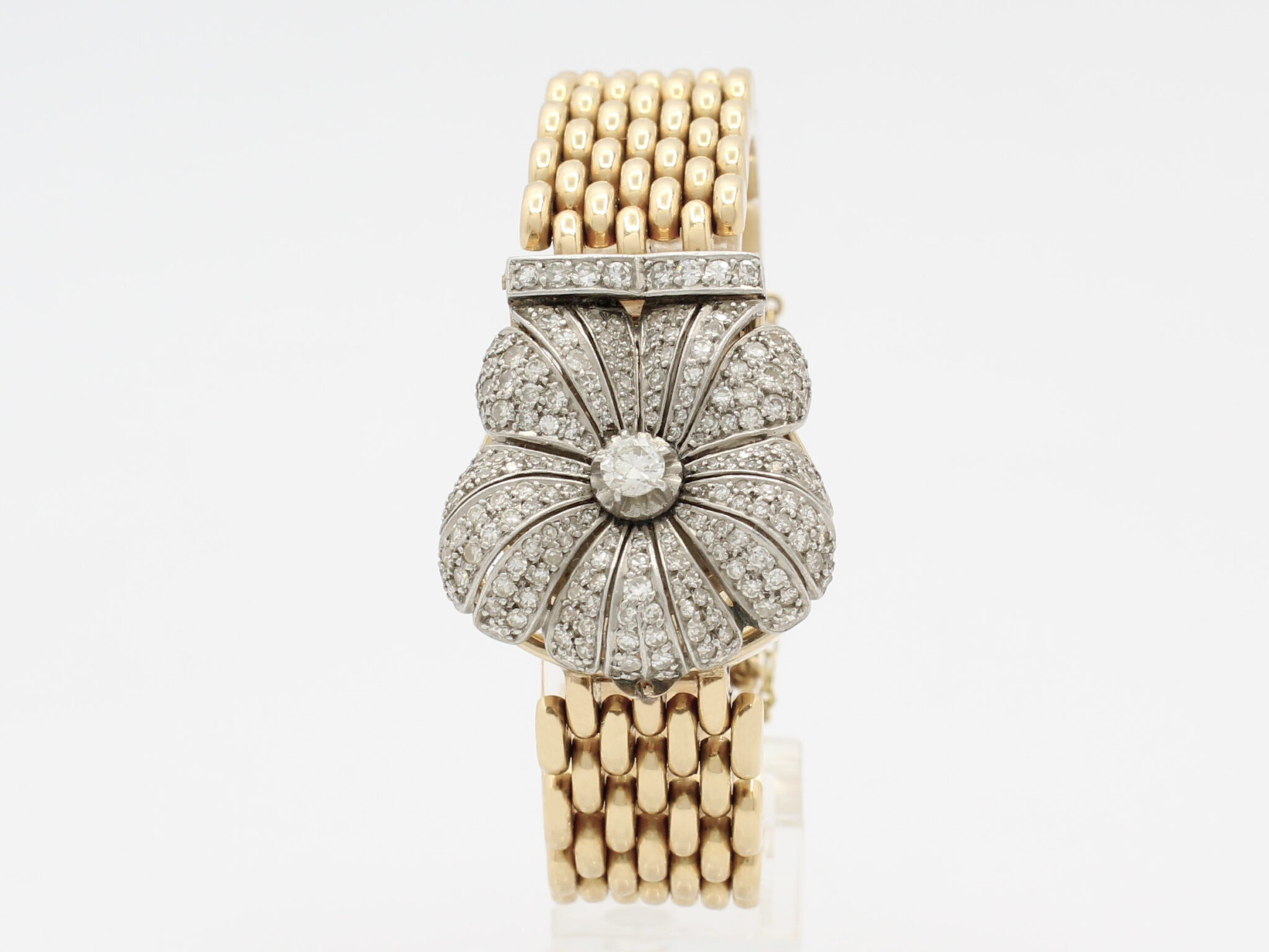 Omega Vintage “Secret Watch” Manual Winding 18K Gold & Diamonds