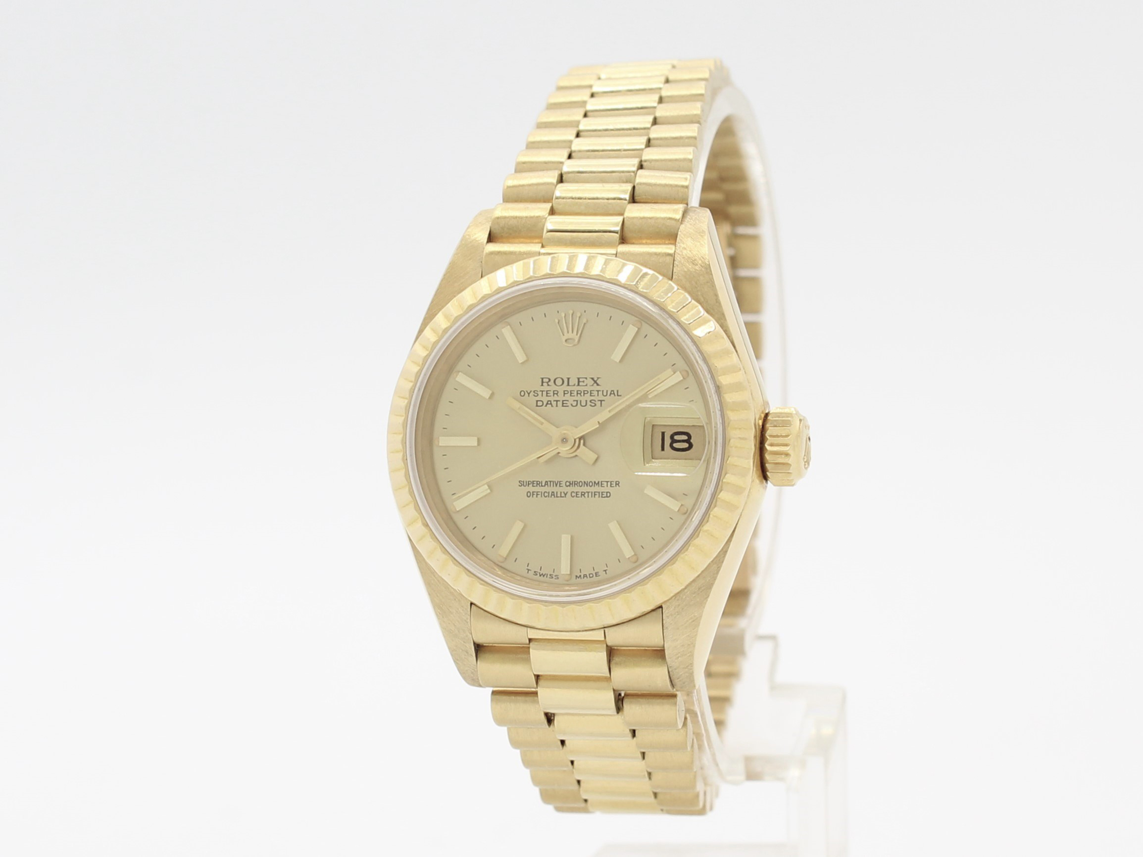 Rolex Oyster Perpetual Datejust Automatic 18K Gold Ladies Ref.69178