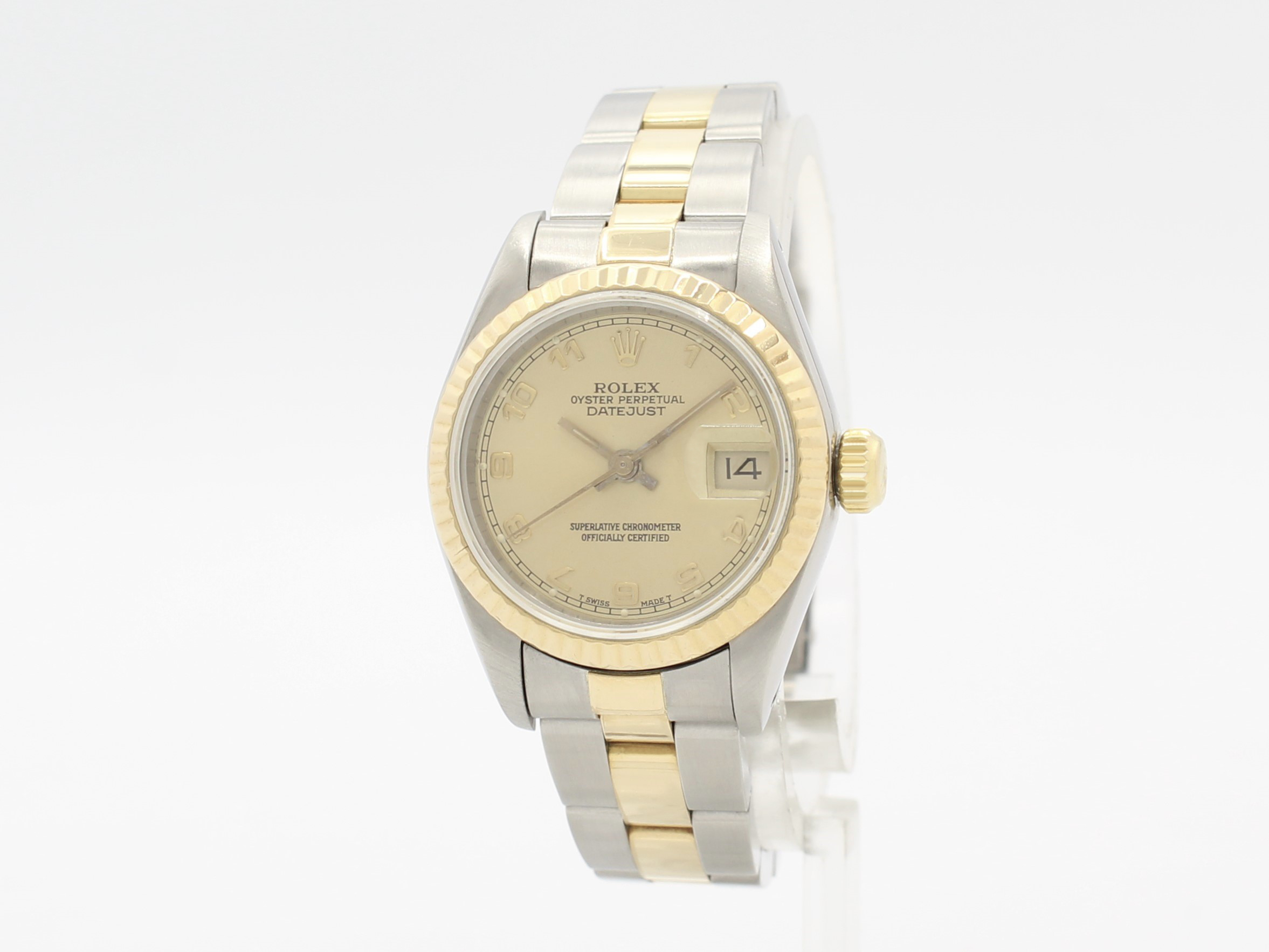 Rolex Oyster Perpetual Datejust Automatic Steel & 18K Gold Ladies Ref.69173
